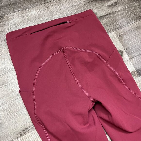 Lululemon Athletic Swift Speed HR Crop Yoga Pants 21” Mulled Wine Women’s Sz 2 - Picture 4 of 9